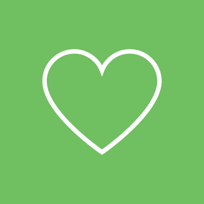 Simple line illustration of a heart